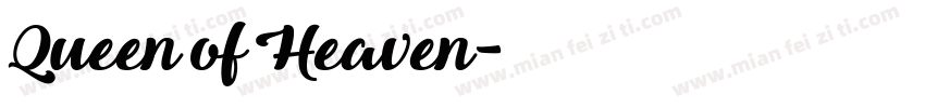 Queen of Heaven字体转换